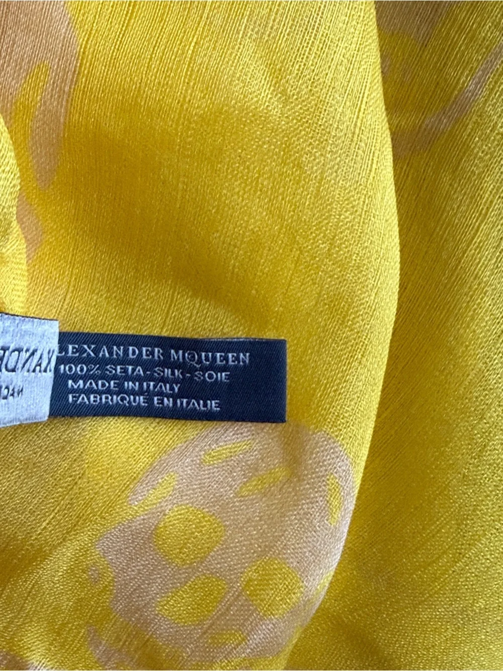 Alexander McQueen bright yellow